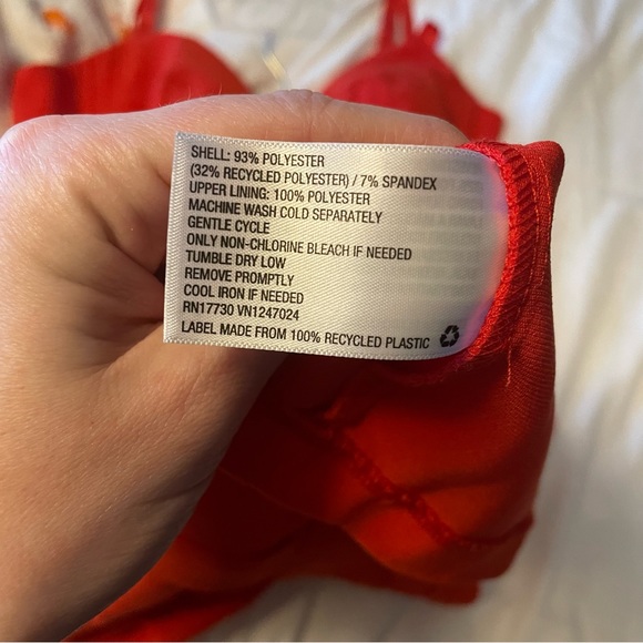 NEW Sergio Hudson Bustier Midi Dress Red small - Picture 6 of 6